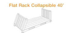 Flat Rack Collapsible 40